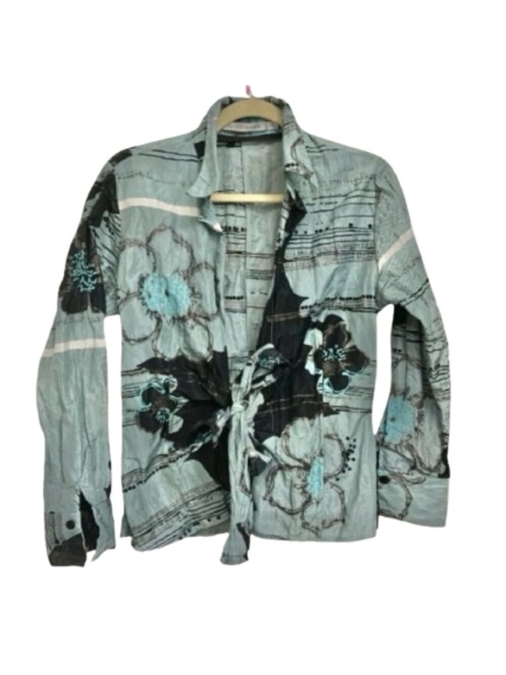 Silvia Tcherassi Front Tie Collar Blouse